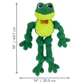KONG Holiday Knots Bow Tie Frog Large/XL