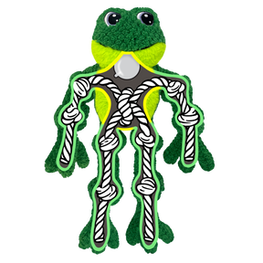 KONG Holiday Knots Bow Tie Frog Large/XL