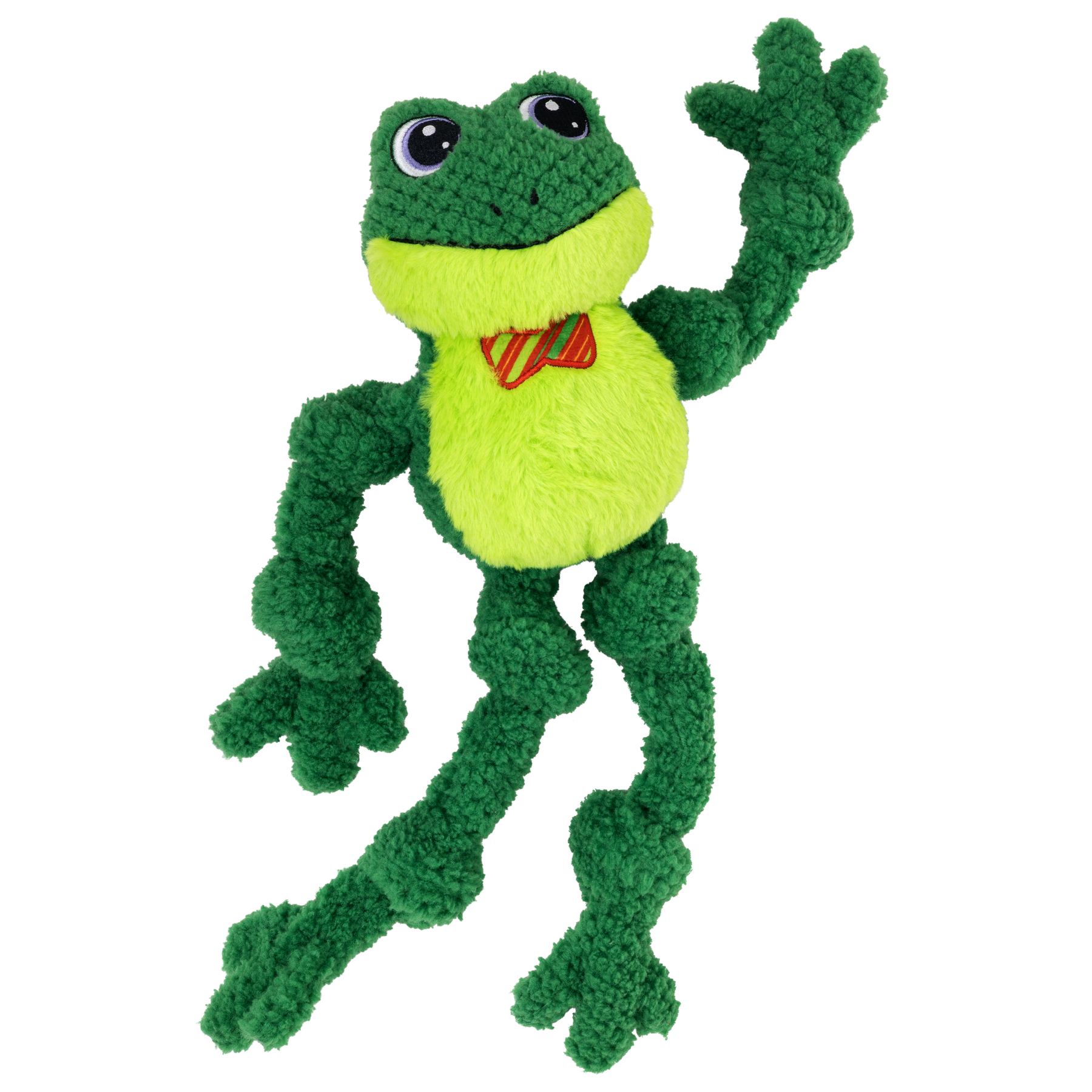 KONG Holiday Knots Bow Tie Frog Large/XL