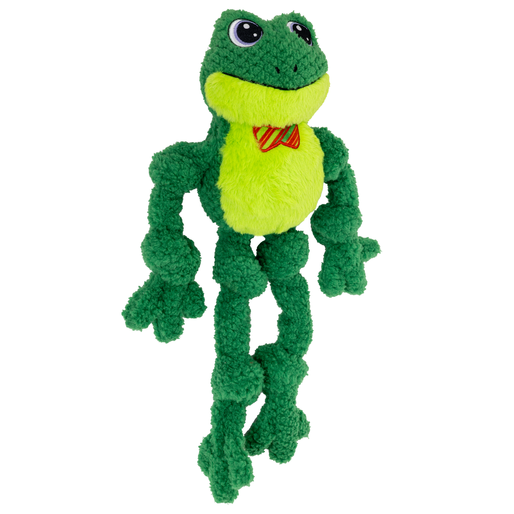 KONG Holiday Knots Bow Tie Frog Large/XL