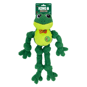 KONG Holiday Knots Bow Tie Frog Large/XL