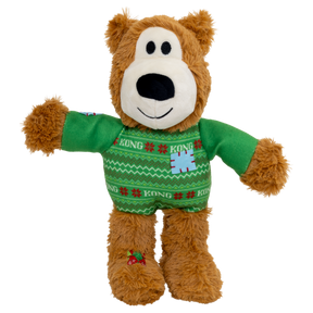 KONG Holiday Wild Knots Sweater Bear Green Medium/Large