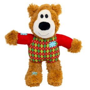 KONG Holiday Wild Knots Sweater Bear Red Small/Medium