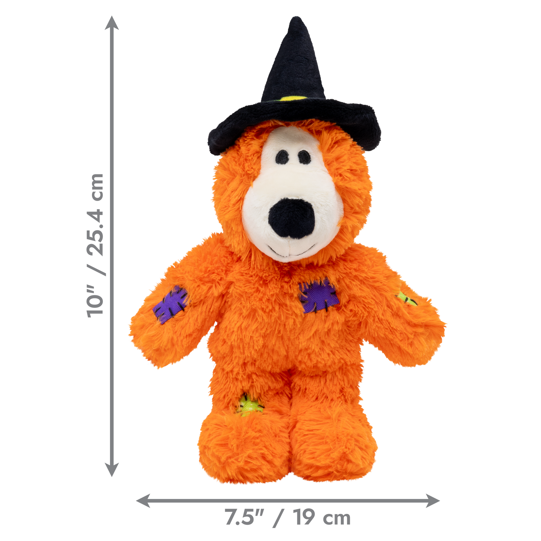 KONG Halloween Wild Knots Witch Bear Orange Small/Medium