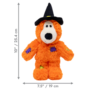 KONG Halloween Wild Knots Witch Bear Orange Small/Medium
