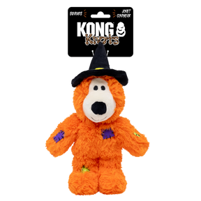 KONG Halloween Wild Knots Witch Bear Orange Small/Medium