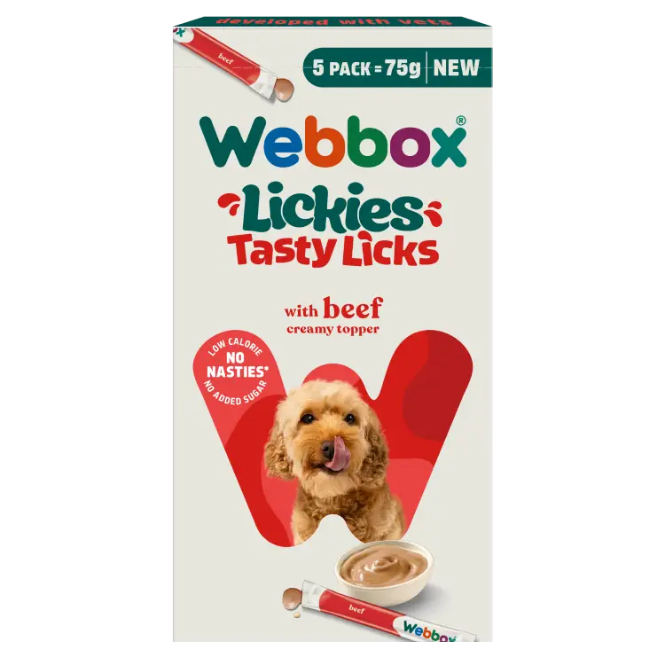 Webbox Dog Lickies Beef Creamy (1 pack/ 17 packs)