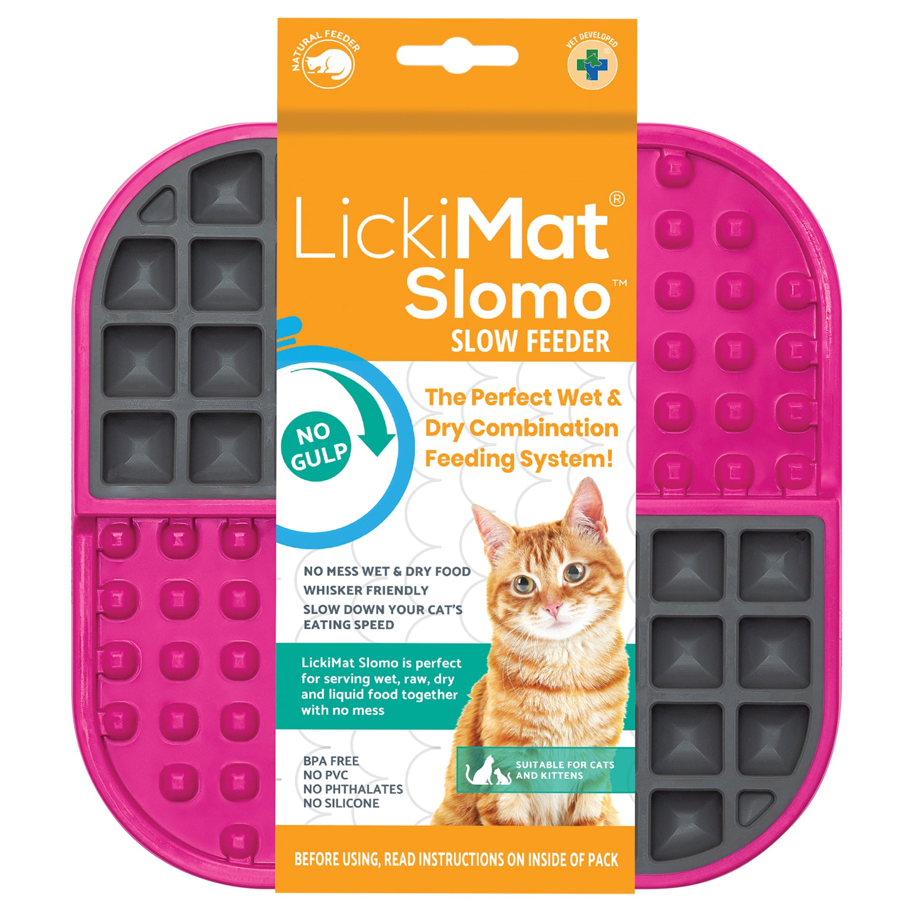 LickiMat Slomo Cat Pink