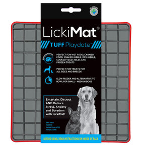 LickiMat Tuff Playdate Red