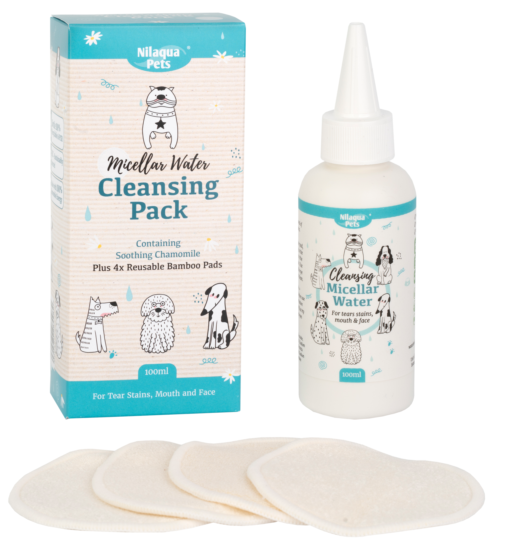 Nilaqua Micellar Water Kit For Sensitive Dog Faces