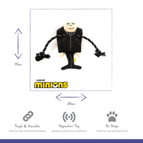 Minion Gru Rope Scarf Dog Toy