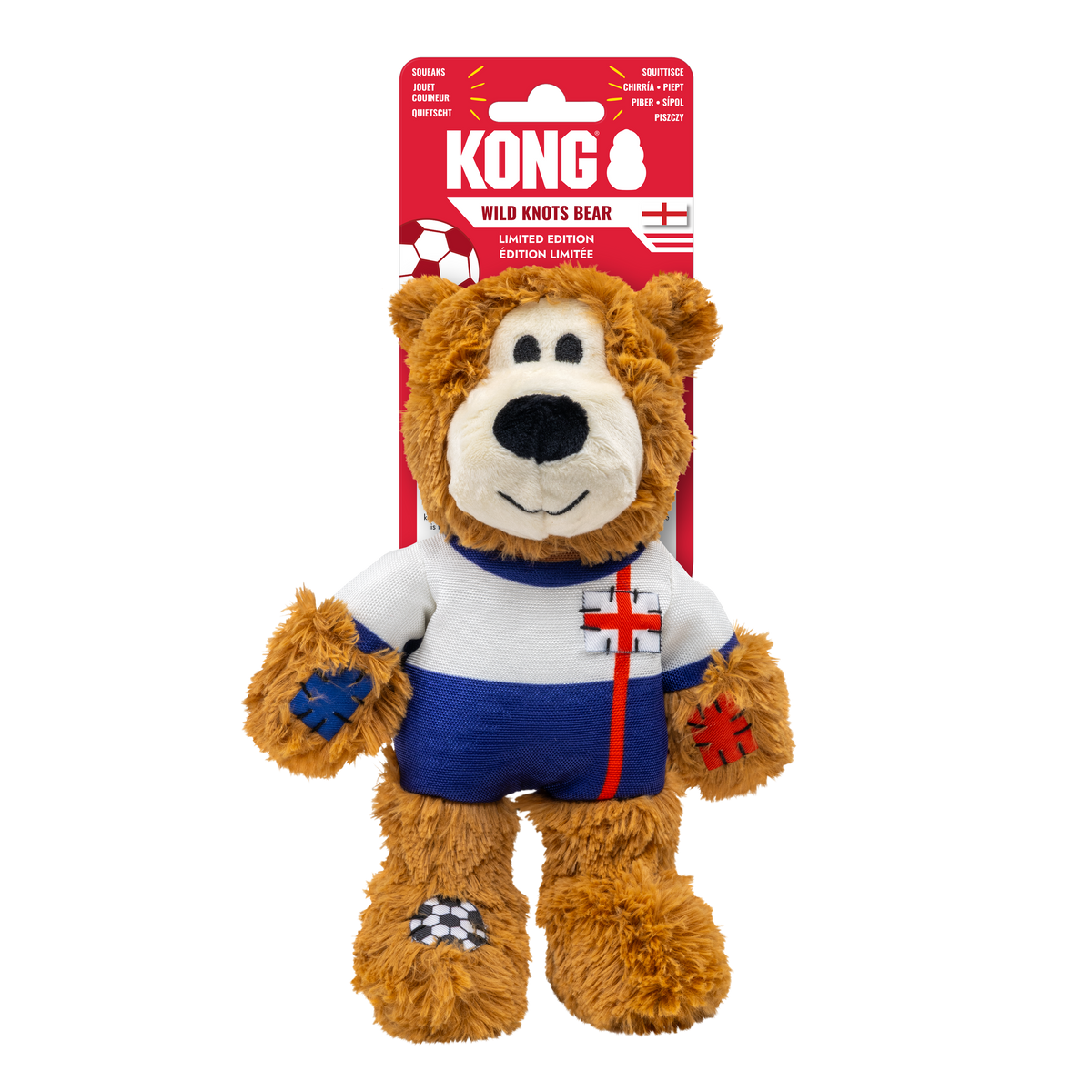 KONG Wild Knots World Cup England Bear