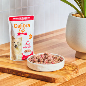 Calibra Dog Life Pouch Adult Beef
