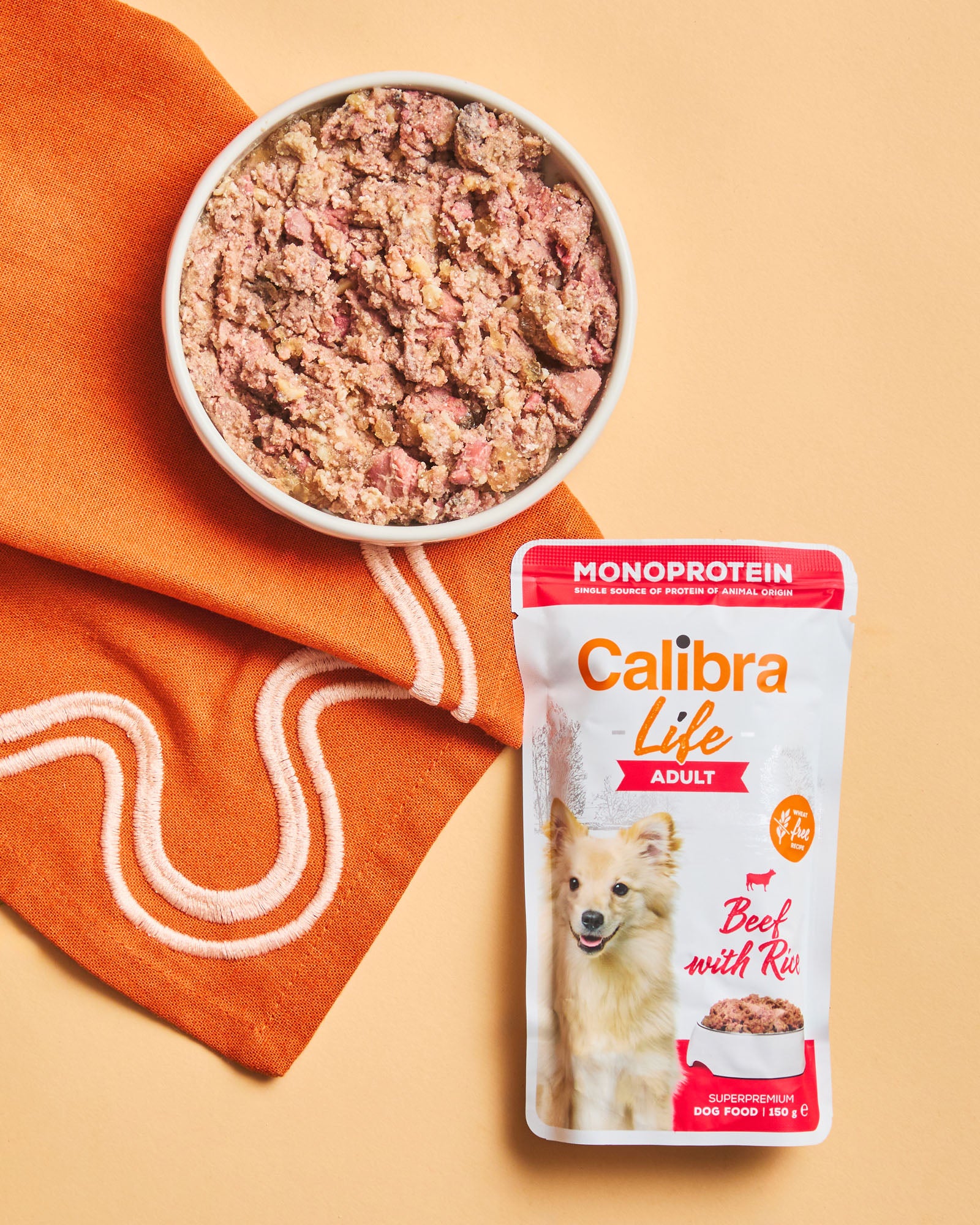 Calibra Dog Life Pouch Adult Beef