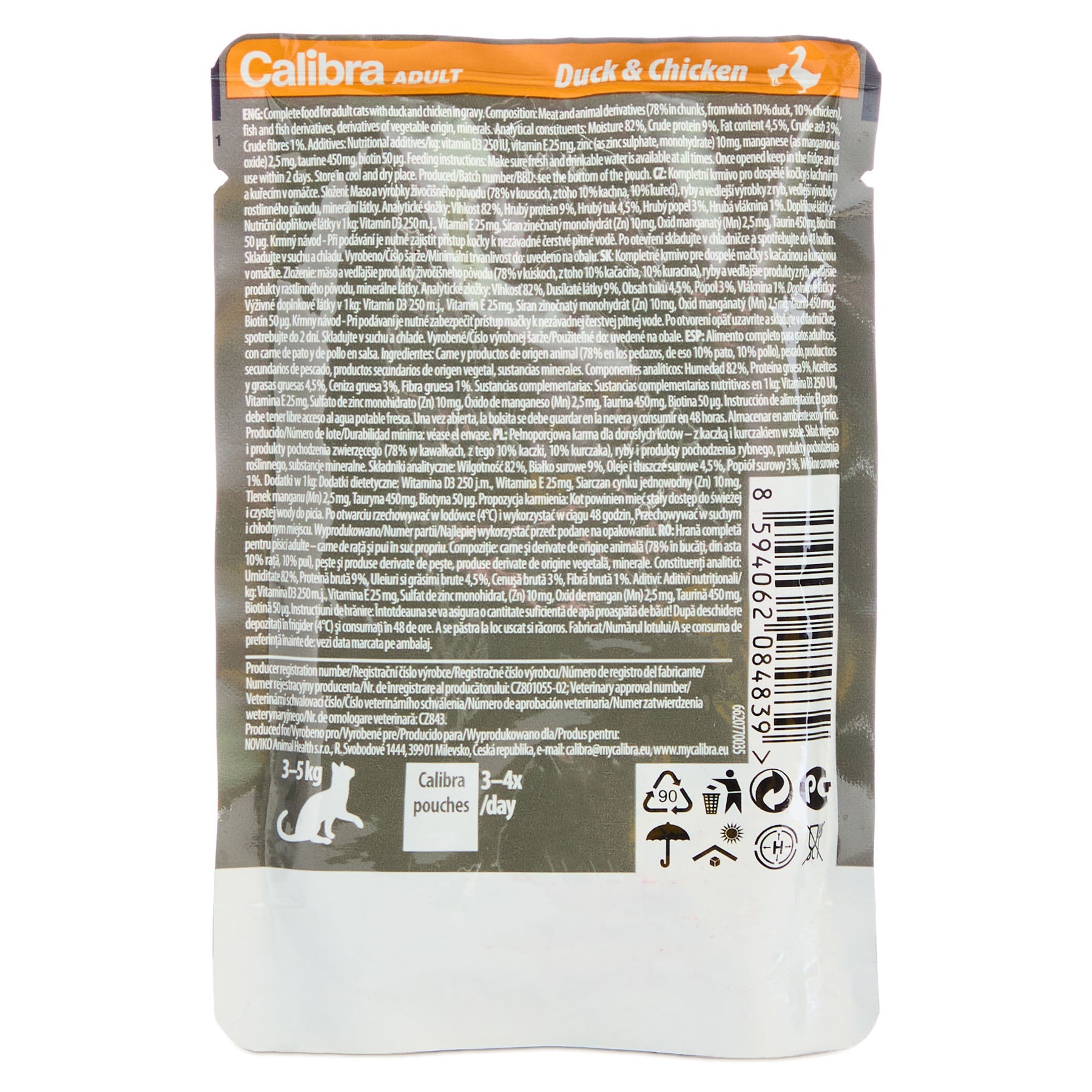 Calibra Cat Premium Adult Duck & Chicken