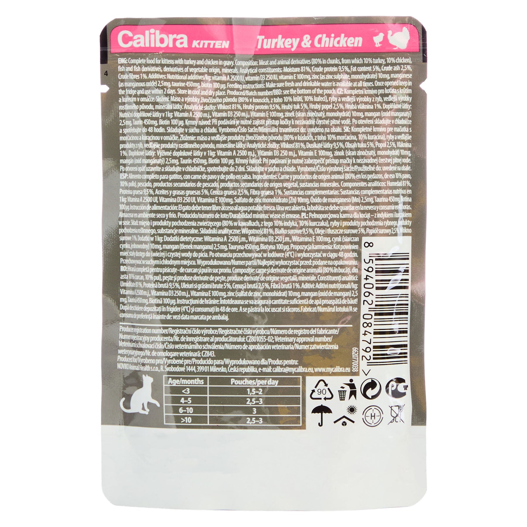 Calibra Cat Premium Kitten Turkey & Chicken