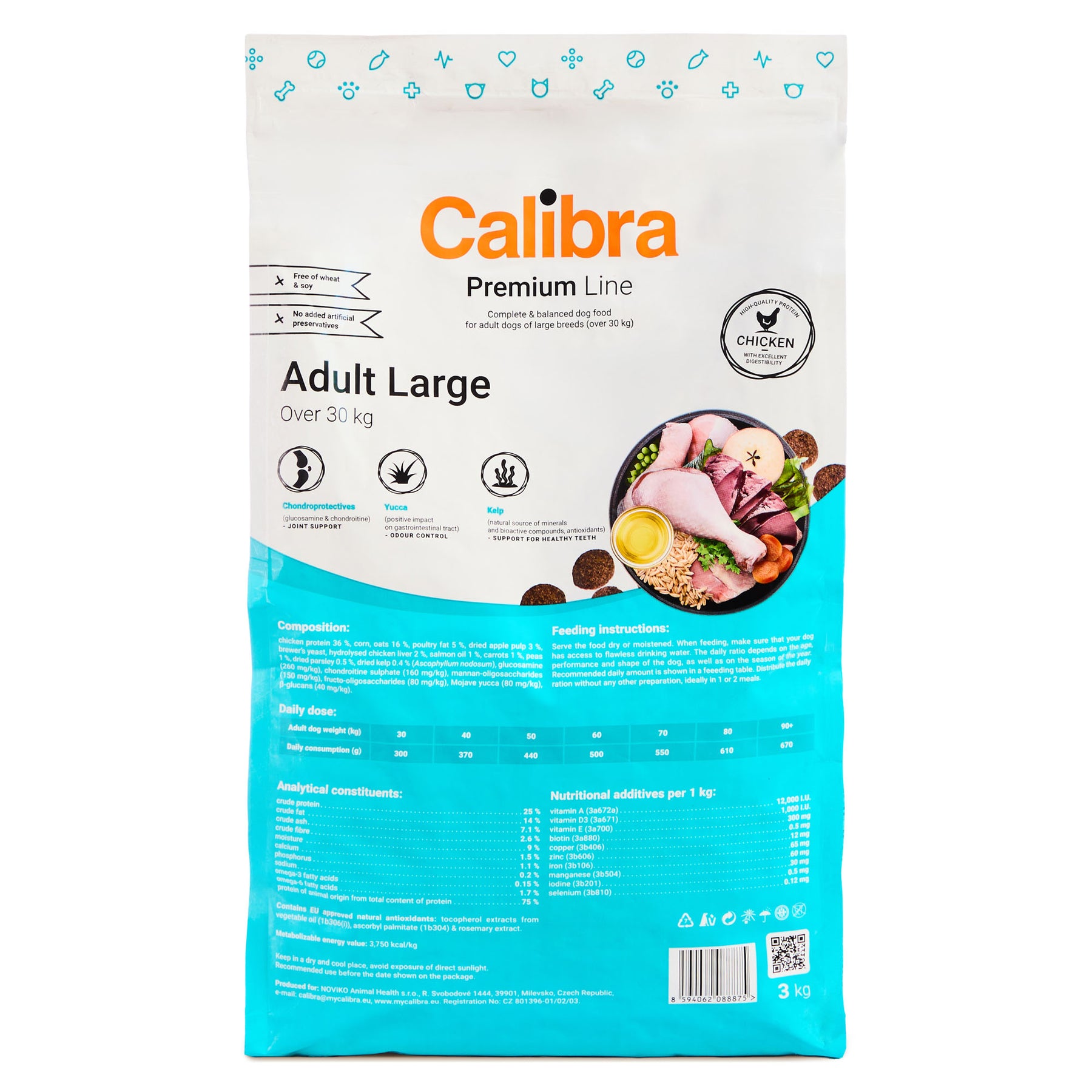 Calibra Dog Premium Line Dry Adult Large Chicken