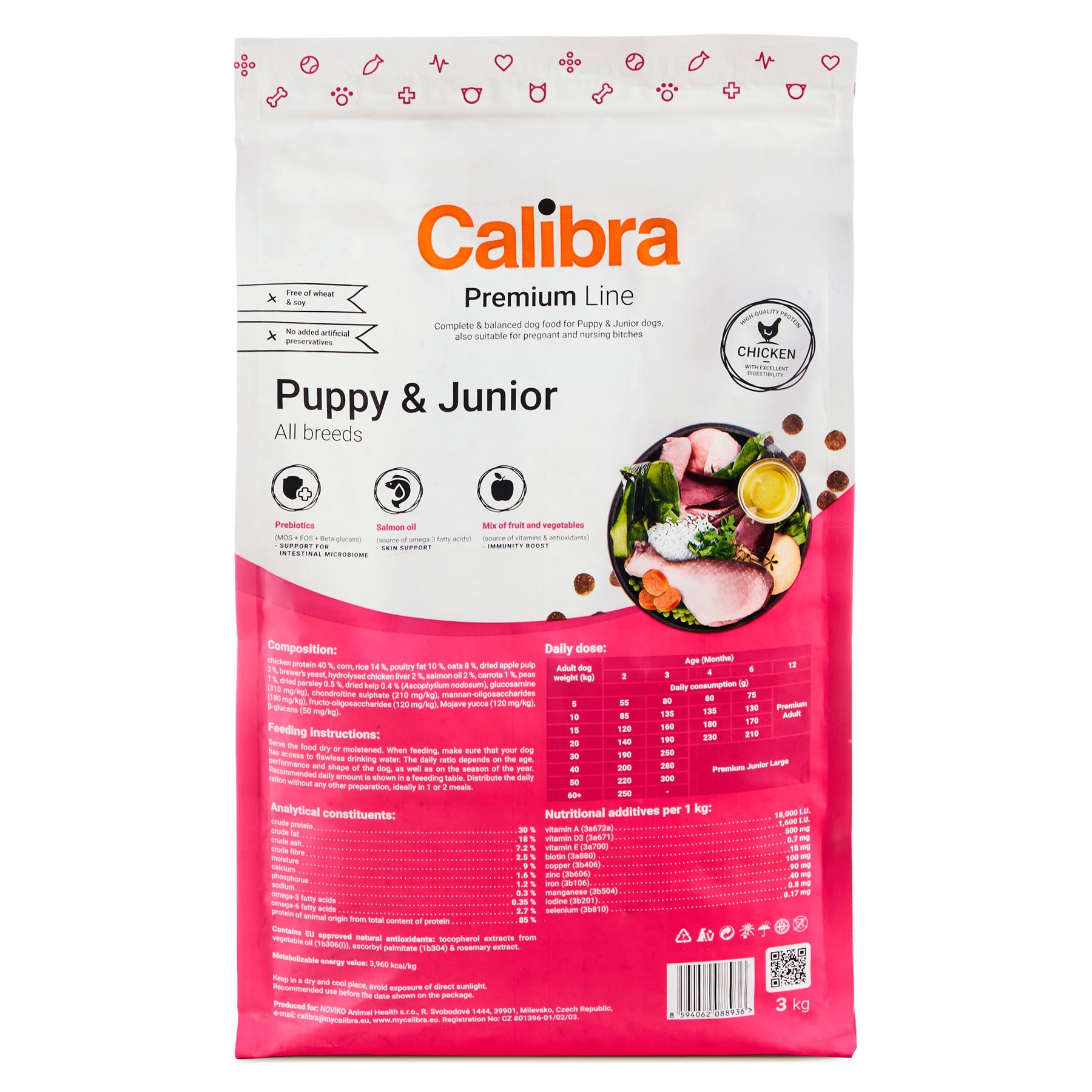 Calibra Dog Premium Line Puppy & Junior Dry Food