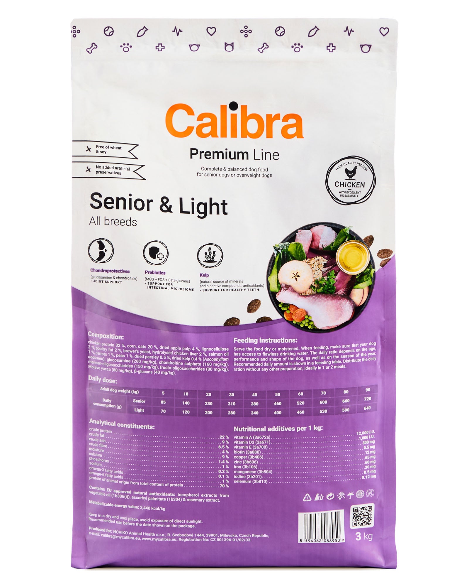 Calibra Dog Premium Line Senior & Light Dry Food