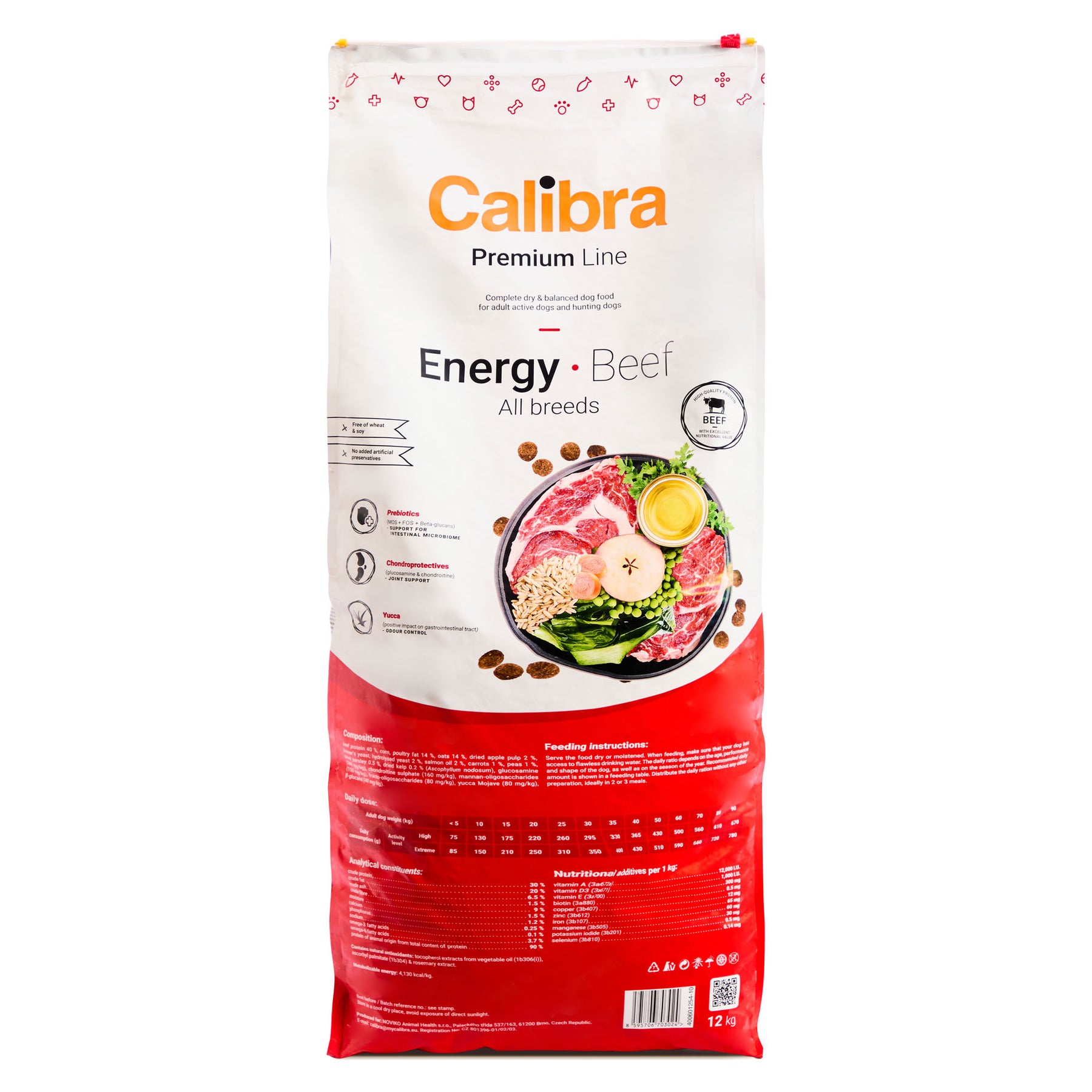 Calibra Dog Premium Line Energy Beef Dry Dog Food