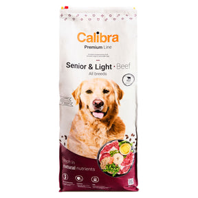 Calibra Dog Premium Line Senior & Light Beef Dry Dog Food