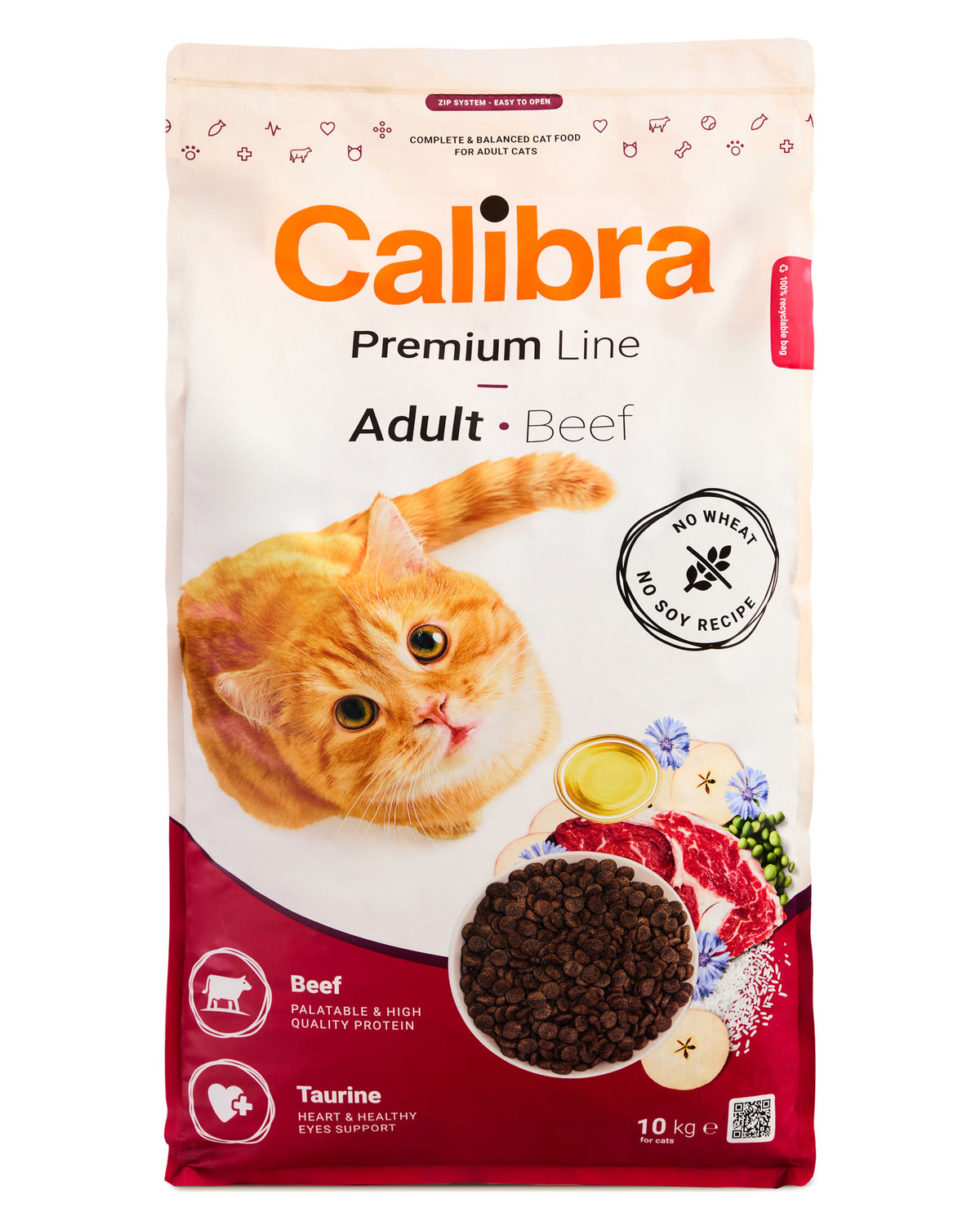 Calibra Cat Premium Line Adult Beef Dry Cat Food