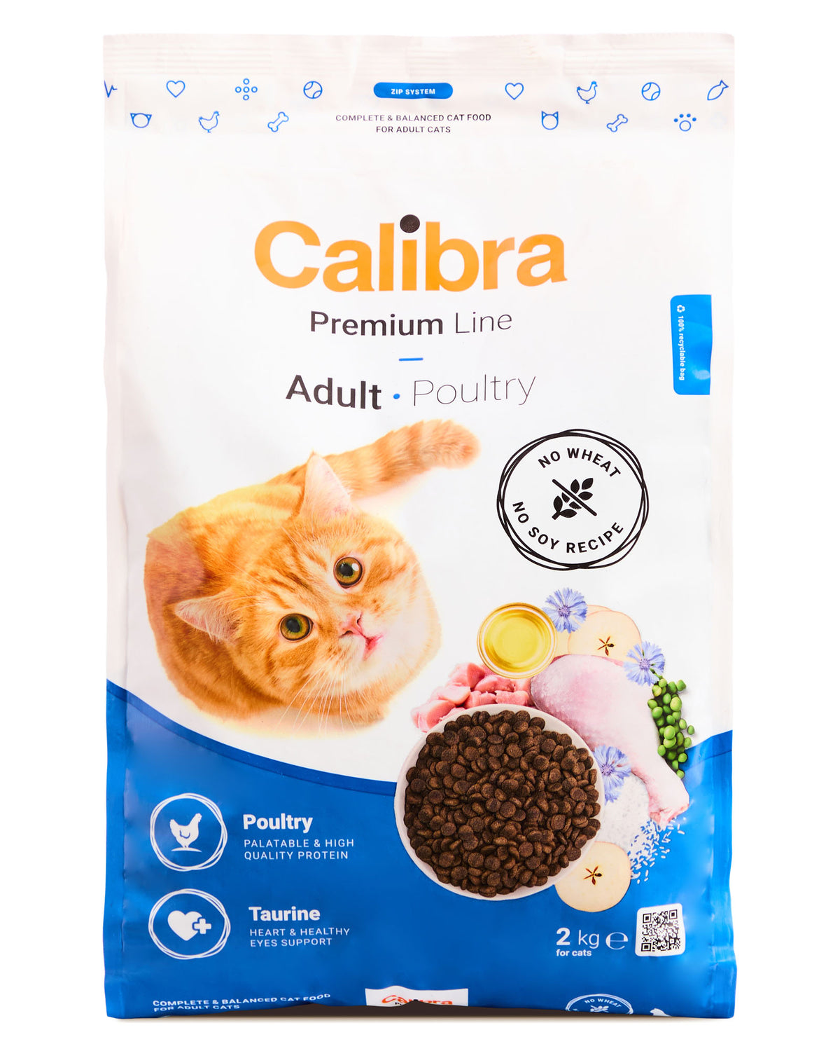 Calibra Cat Premium Line Adult Poultry Dry Cat Food
