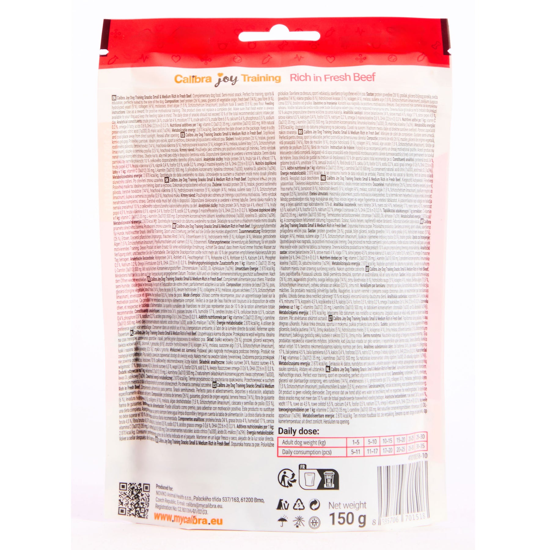 Calibra Joy Train Snack Small/Medium Dog Beef