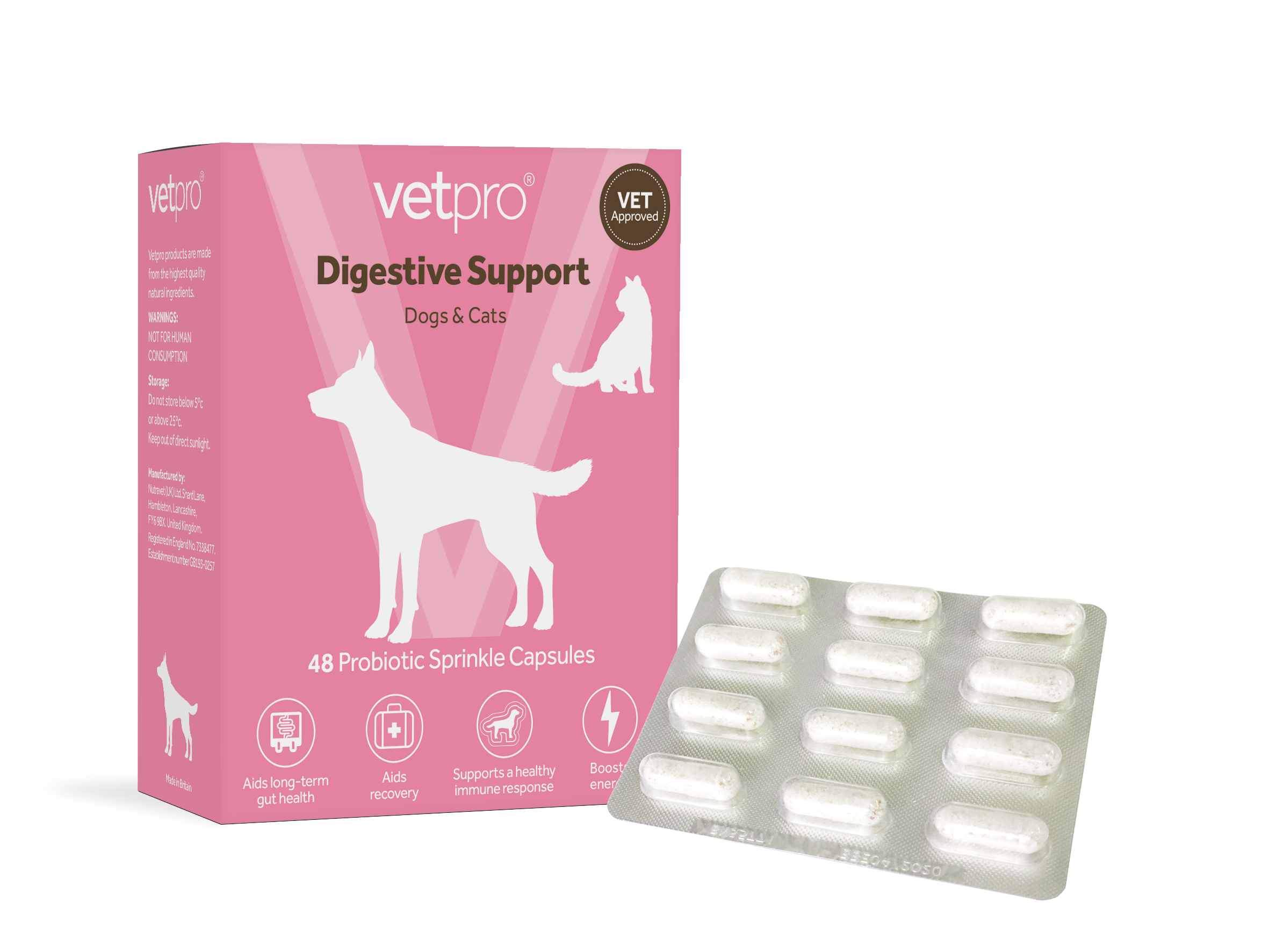 Vetpro Digestive Support – Probiotic & Prebiotic for Gut Health