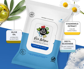 Pet Head Health Ear Wipes