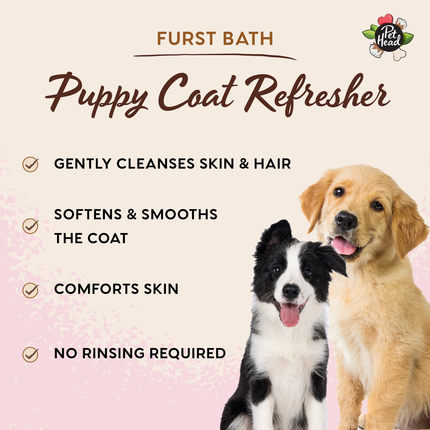 Pet Head Furst Bath Puppy Coat Refresher 300ml