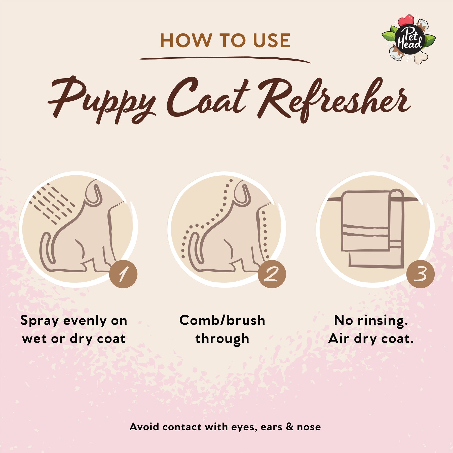Pet Head Furst Bath Puppy Coat Refresher 300ml