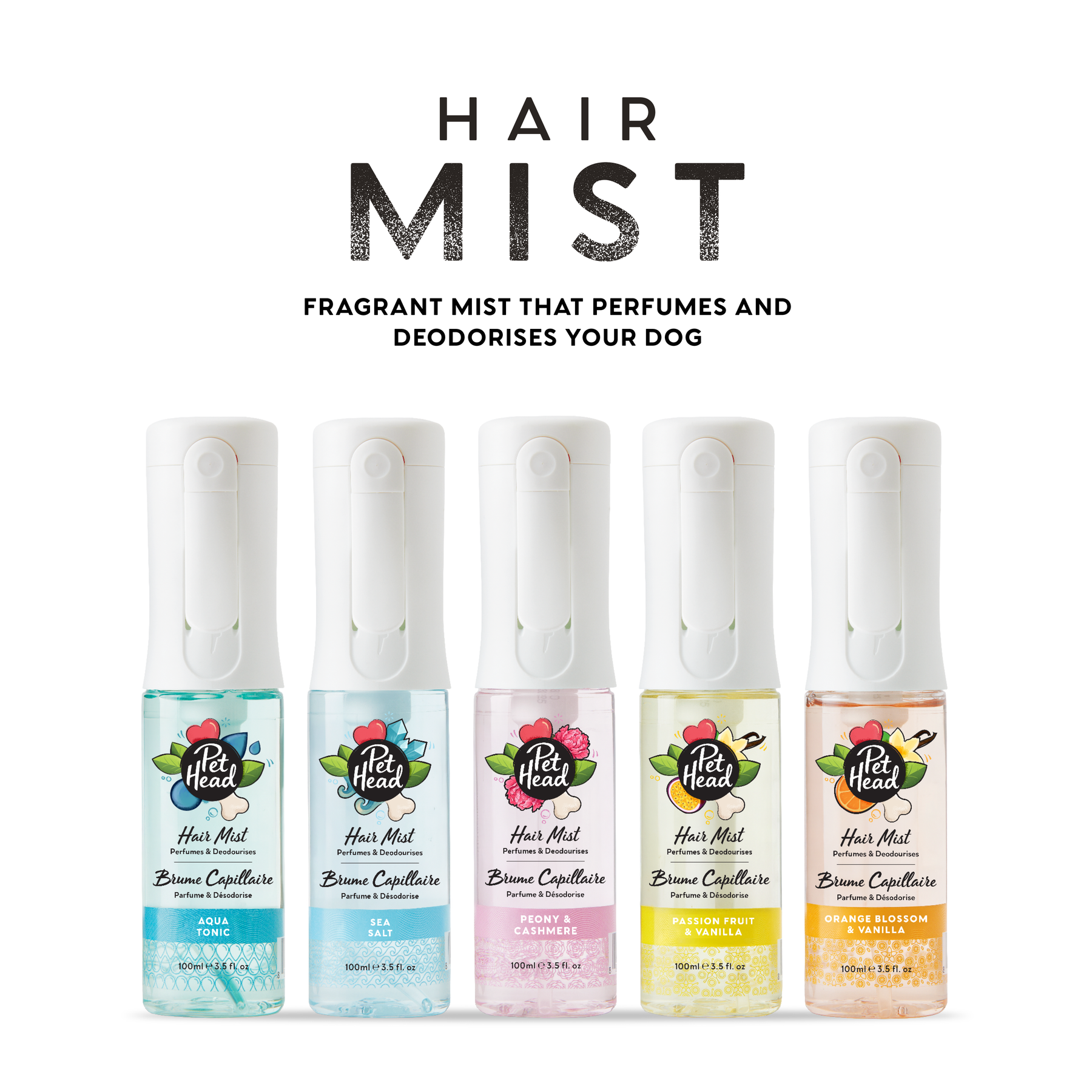 Pet Head Hair Mist 100ml (5 fragrances)