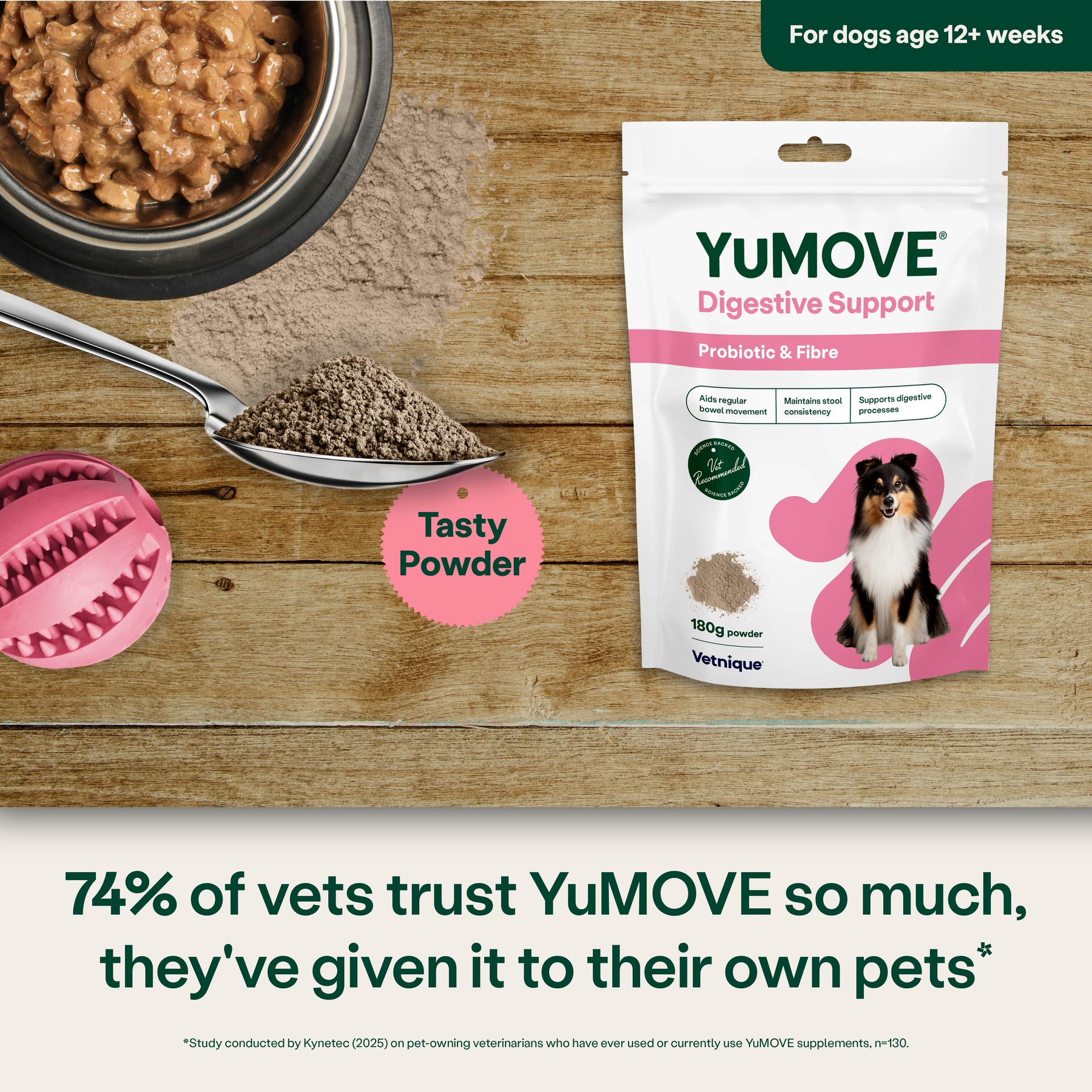 YuMOVE Digestive Support Pre & Probiotic for Dogs Pouch 180g