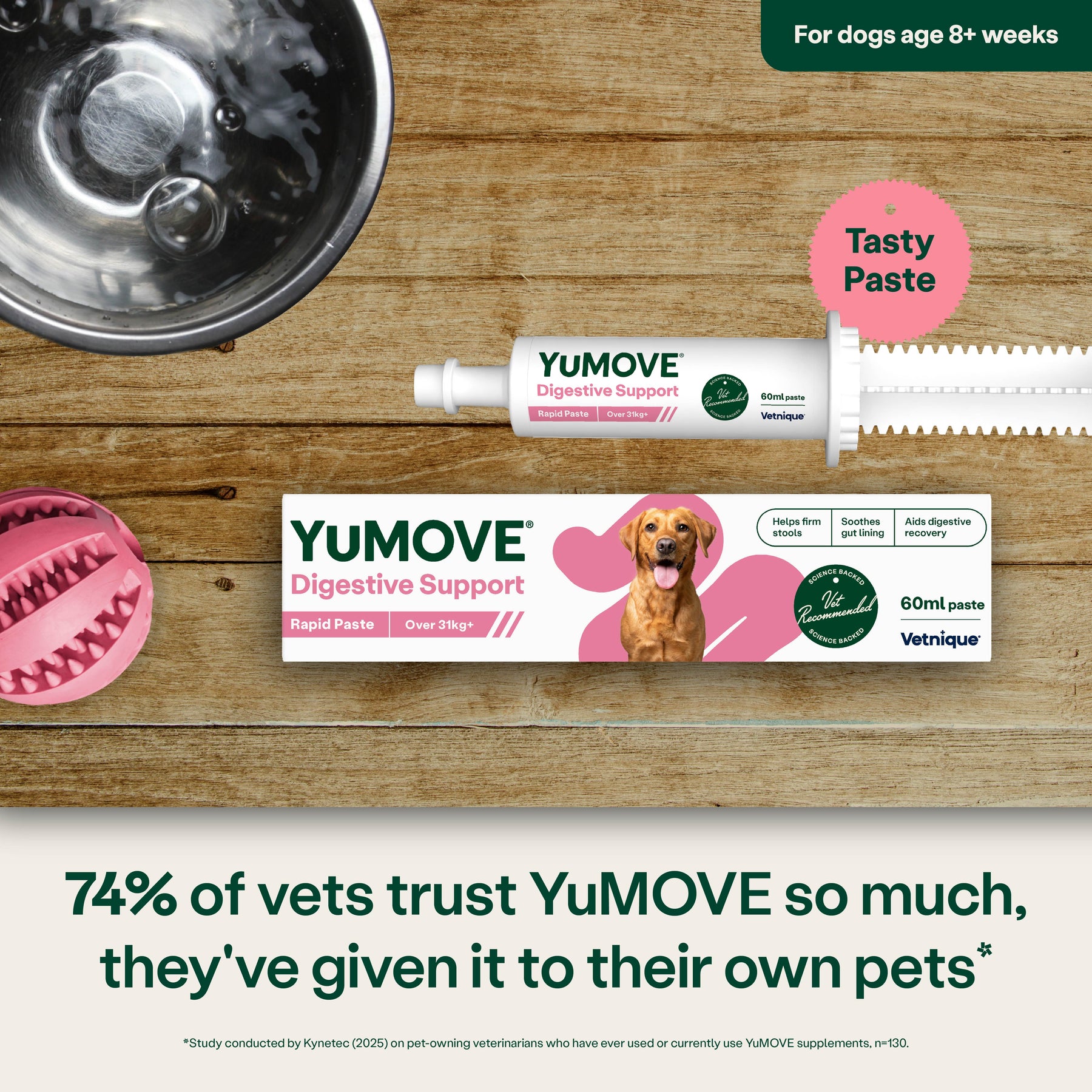 YuMOVE Digestive Support Rapid Paste for Dogs and Cats