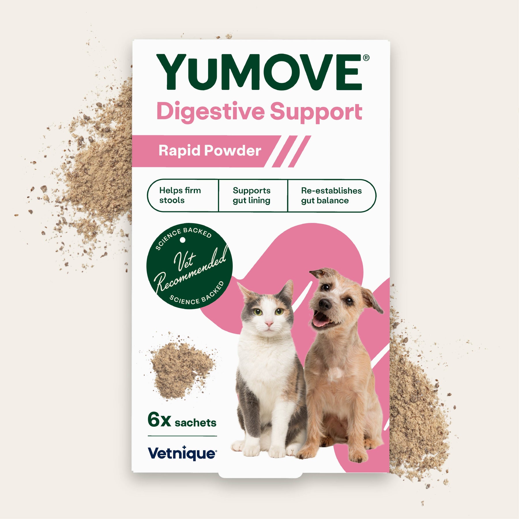 YuMOVE Digestive Support Rapid Powder for Dogs and Cats
