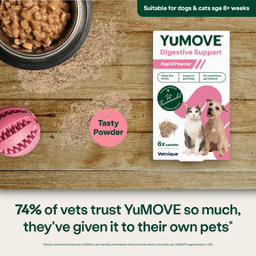 YuMOVE Digestive Support Rapid Powder for Dogs and Cats