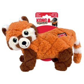 KONG Scampers Red Panda Dog Toy Medium