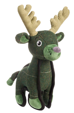 House of Paws Tweed Deer Dog Toy