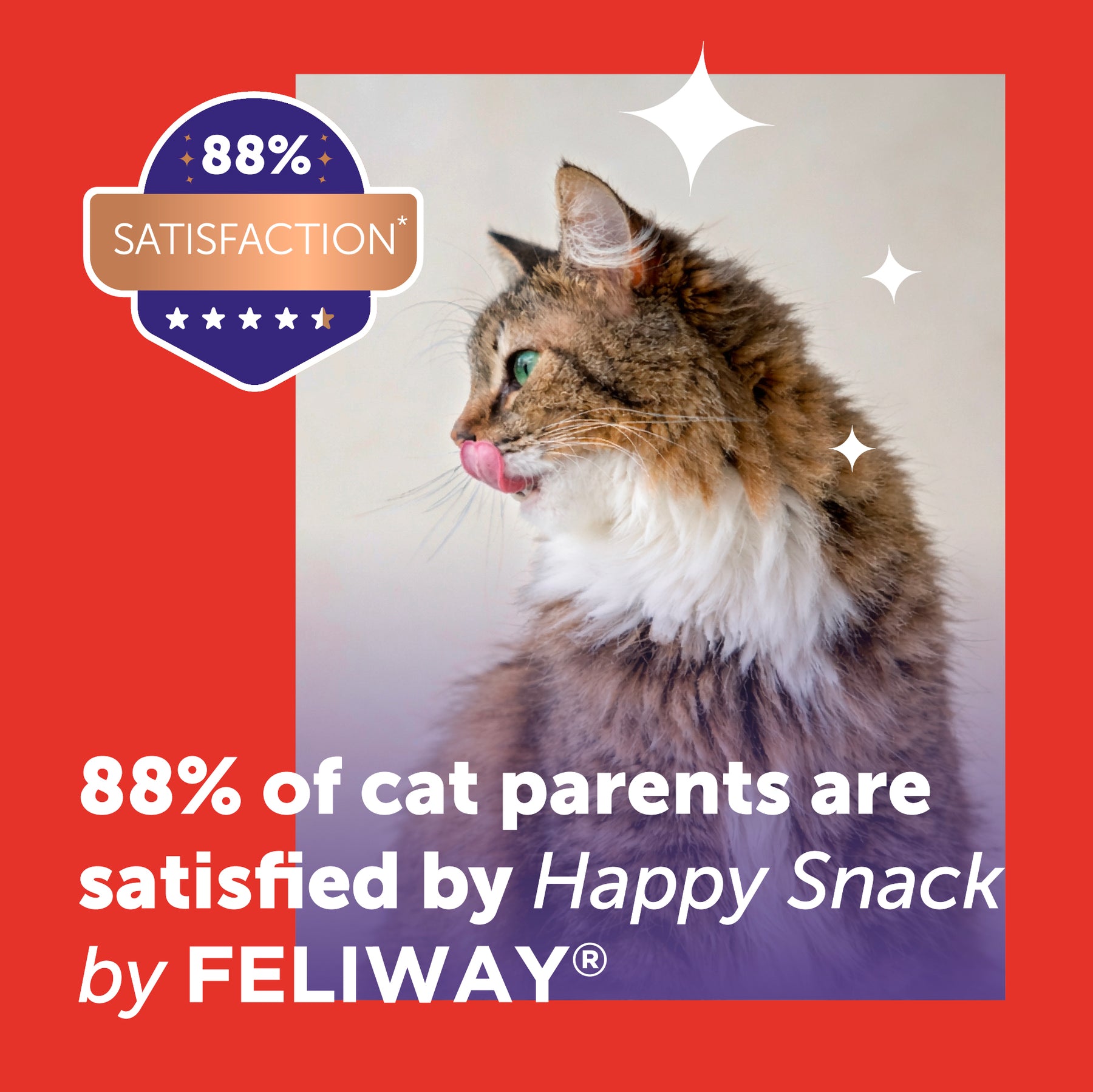 Feliway Happy Snack Calming Treats Beef x6 Sticks