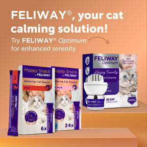 Feliway Happy Snack Calming Treats Beef x6 Sticks