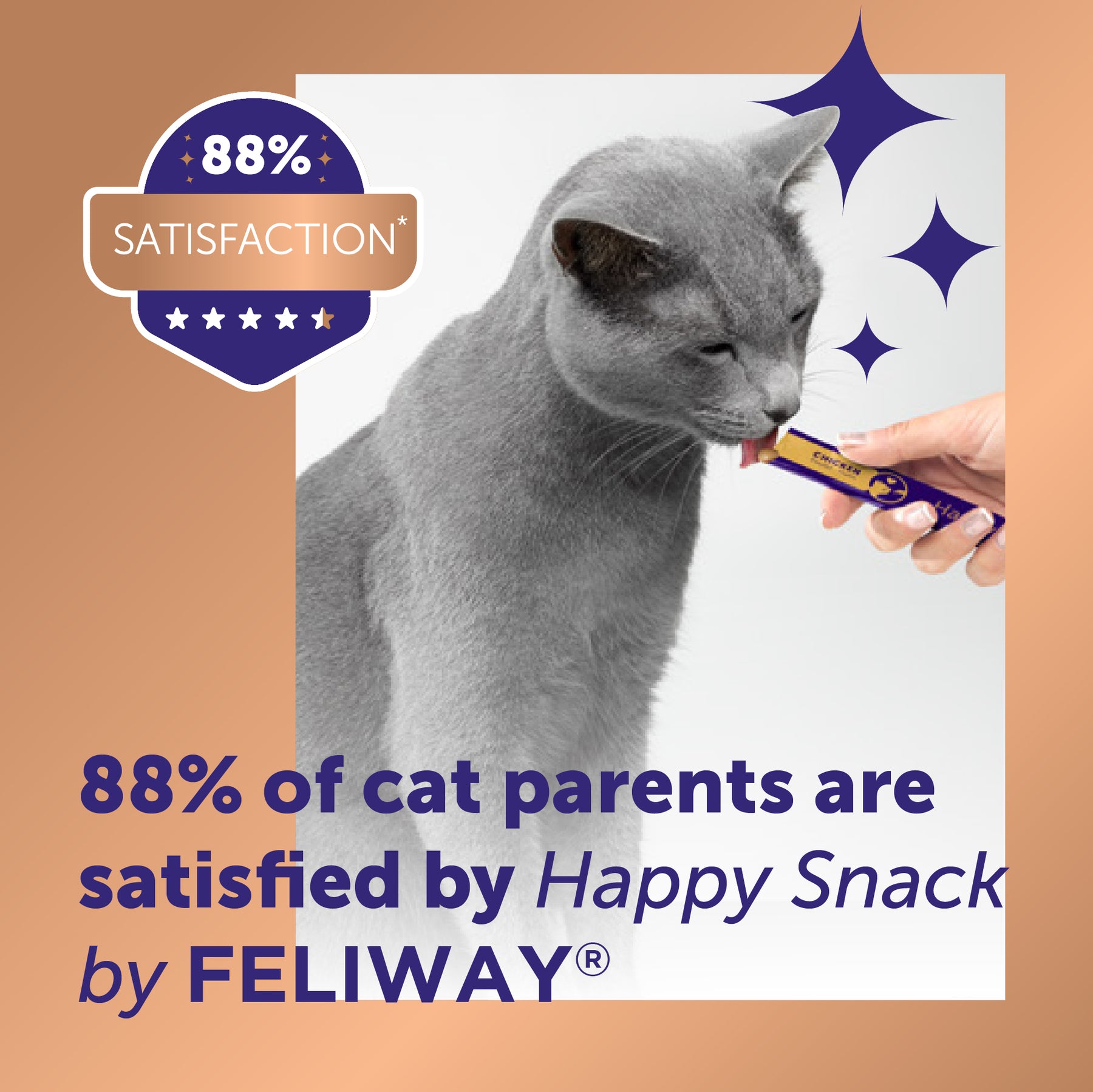 Feliway Happy Snack Calming Treats Chicken & Salmon x48 Sticks