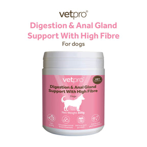 Vetpro Digestion & Anal Gland Support with high fibre
