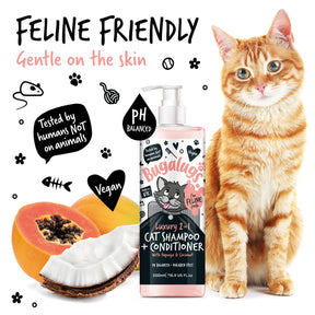 Bugalugs Luxury 2 in 1 Papaya & Coconut Cat Shampoo & Conditioner