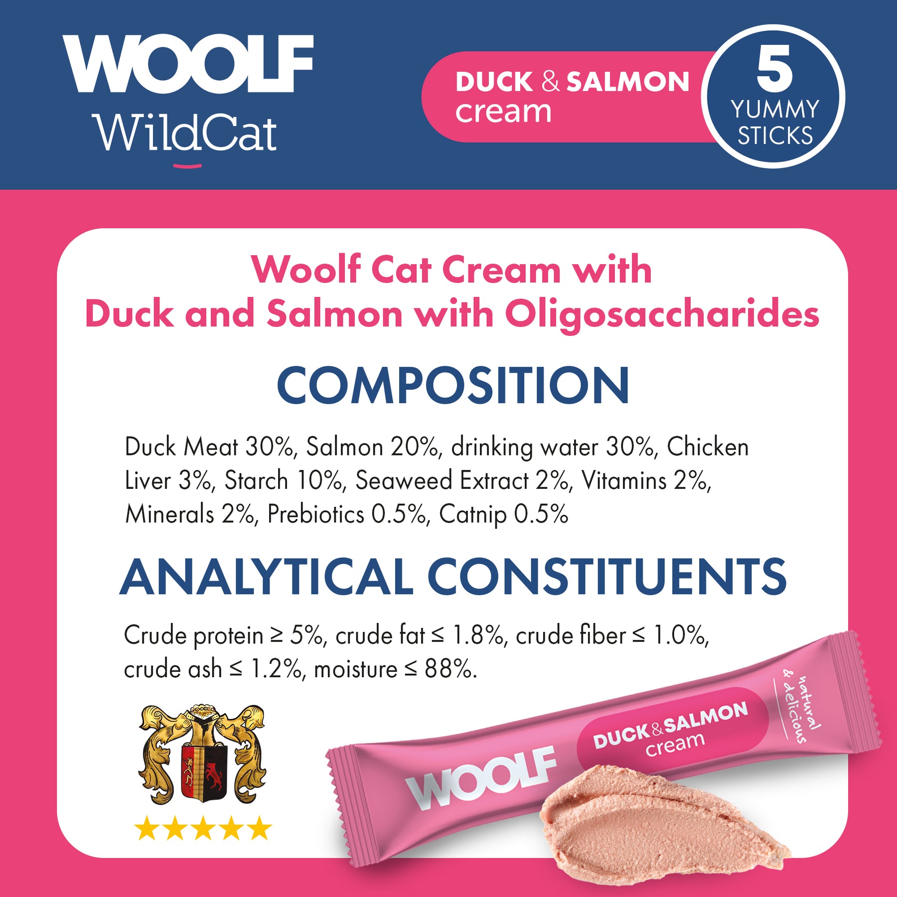 Woolf Wildcat Cream Duck & Salmon