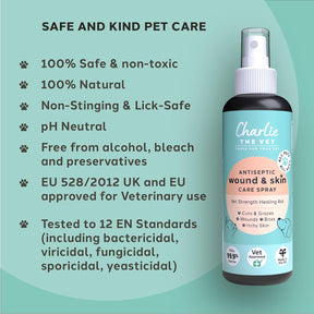 Charlie The Vet Antiseptic Wound & Skin Care Spray
