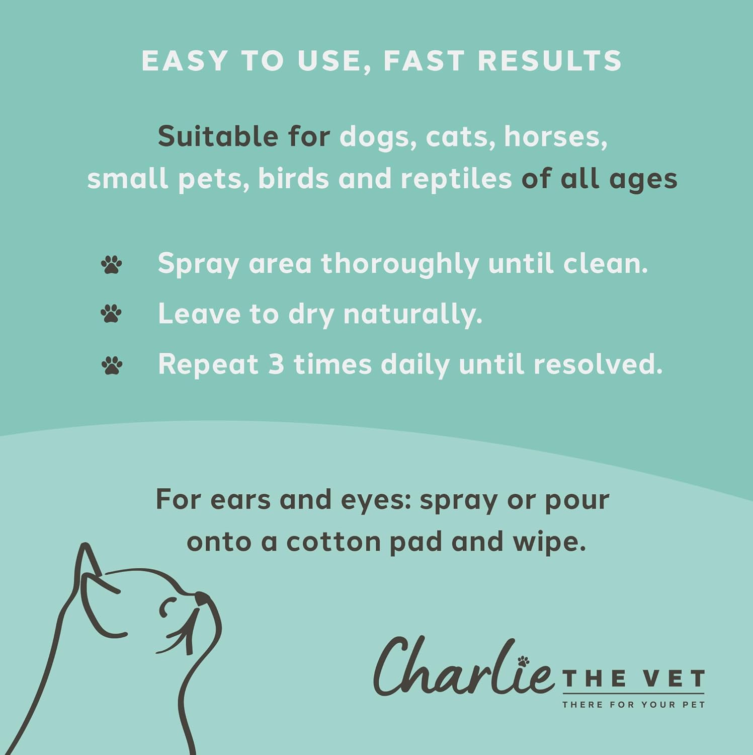 Charlie The Vet Antiseptic Wound & Skin Care Spray