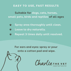 Charlie The Vet Antiseptic Wound & Skin Care Spray