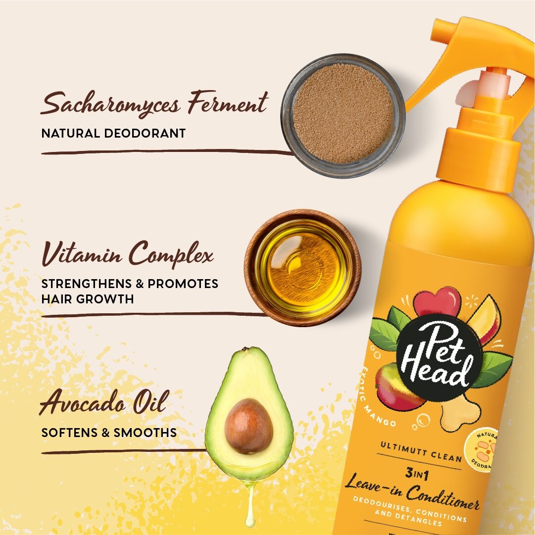 Pet Head Ultimutt Clean 3-in-1 Leave-in Conditioner