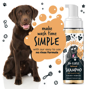 Bugalugs No Rinse Oatmeal Dog Shampoo